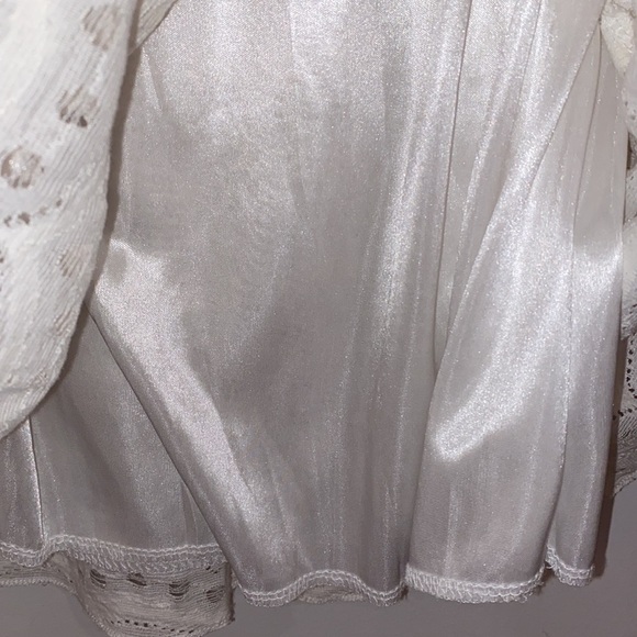 Molly Bracken Off White Mini Laced Dress Short Sleeves - Picture 7 of 10